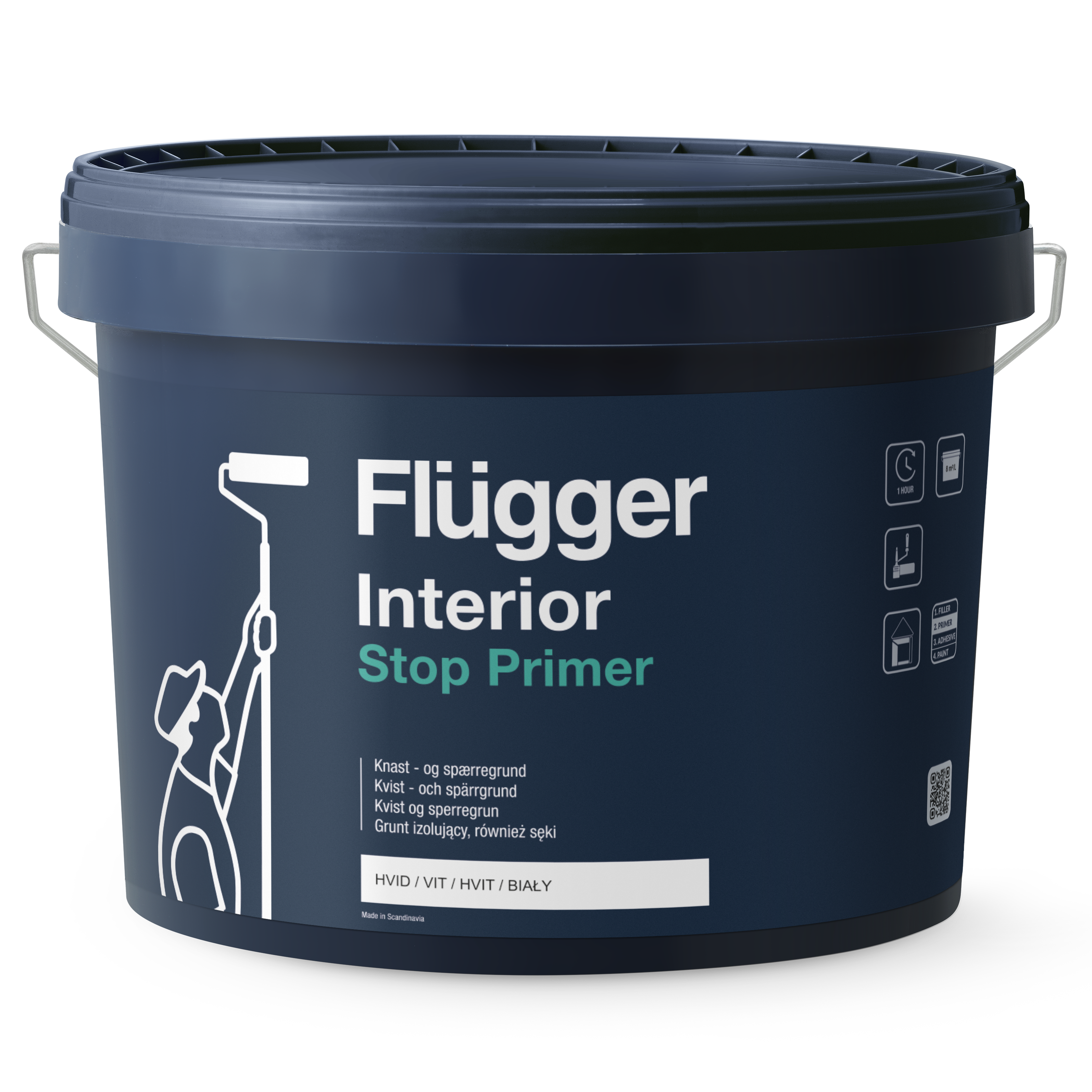 Flügger Interior Stop Primer Vit_10 L