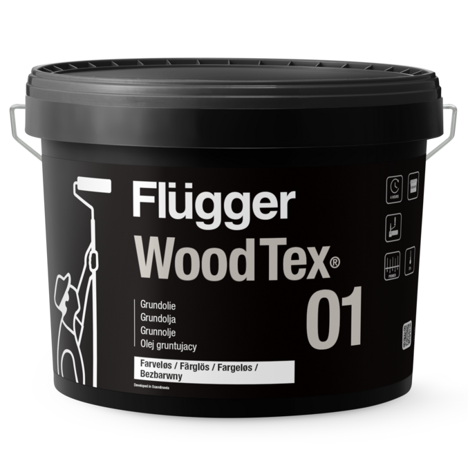 Flügger 01 Wood Tex_10 L - Färg | Råneå Bygghandel