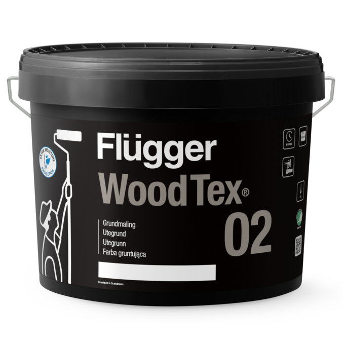 Flügger 02 Wood Tex Röd_10 L