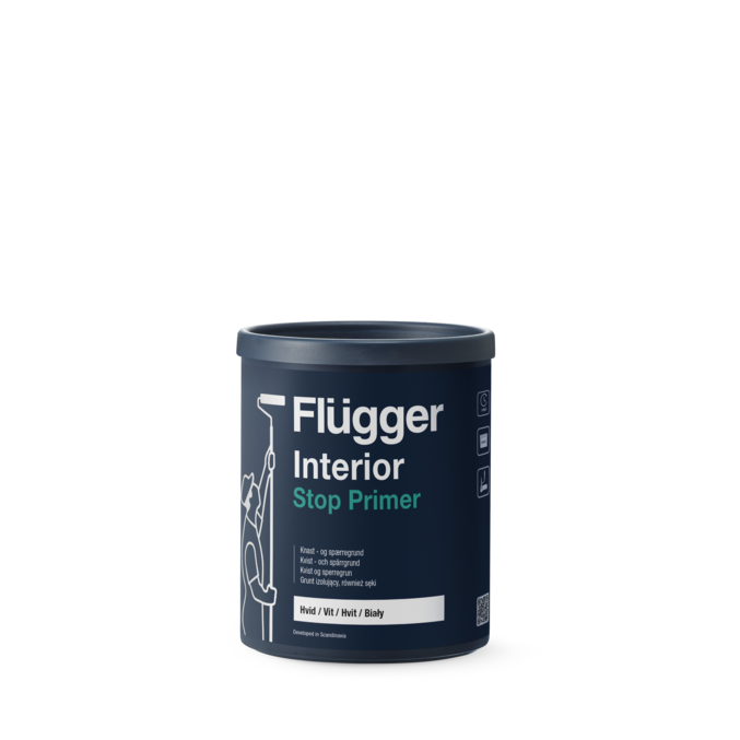 Flügger Interior Stop Primer Vit_0,75 L