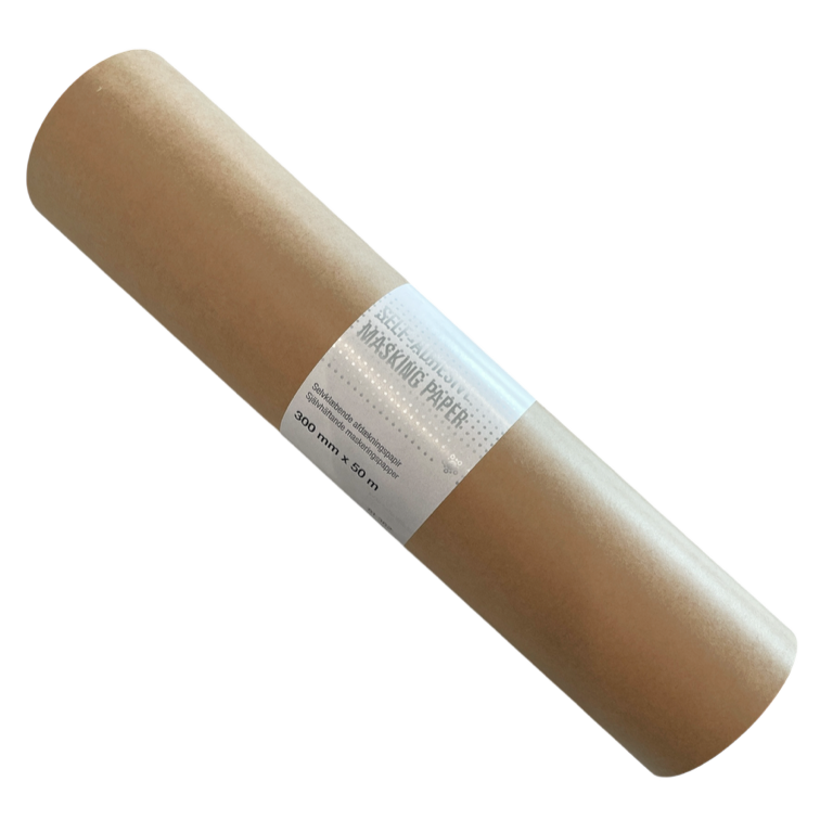Självhäftande maskeringspapper 300 mm x 50 m