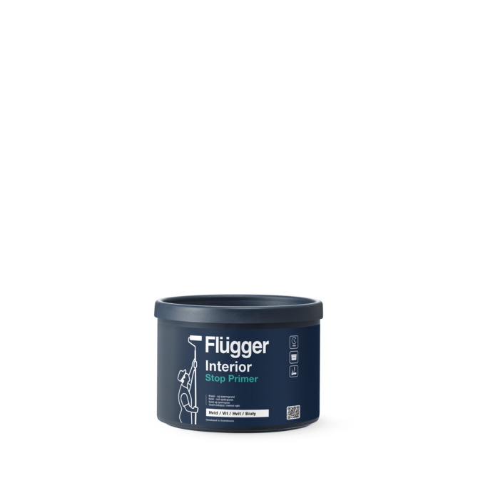 Flügger Interior Stop Primer Vit_0,38 L