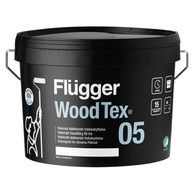 Flügger 05 Wood Tex Svart_3 L