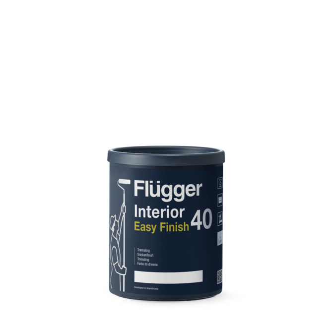 Flügger Interior Easy Finish 40 Råvit S0500-N_0,75 L