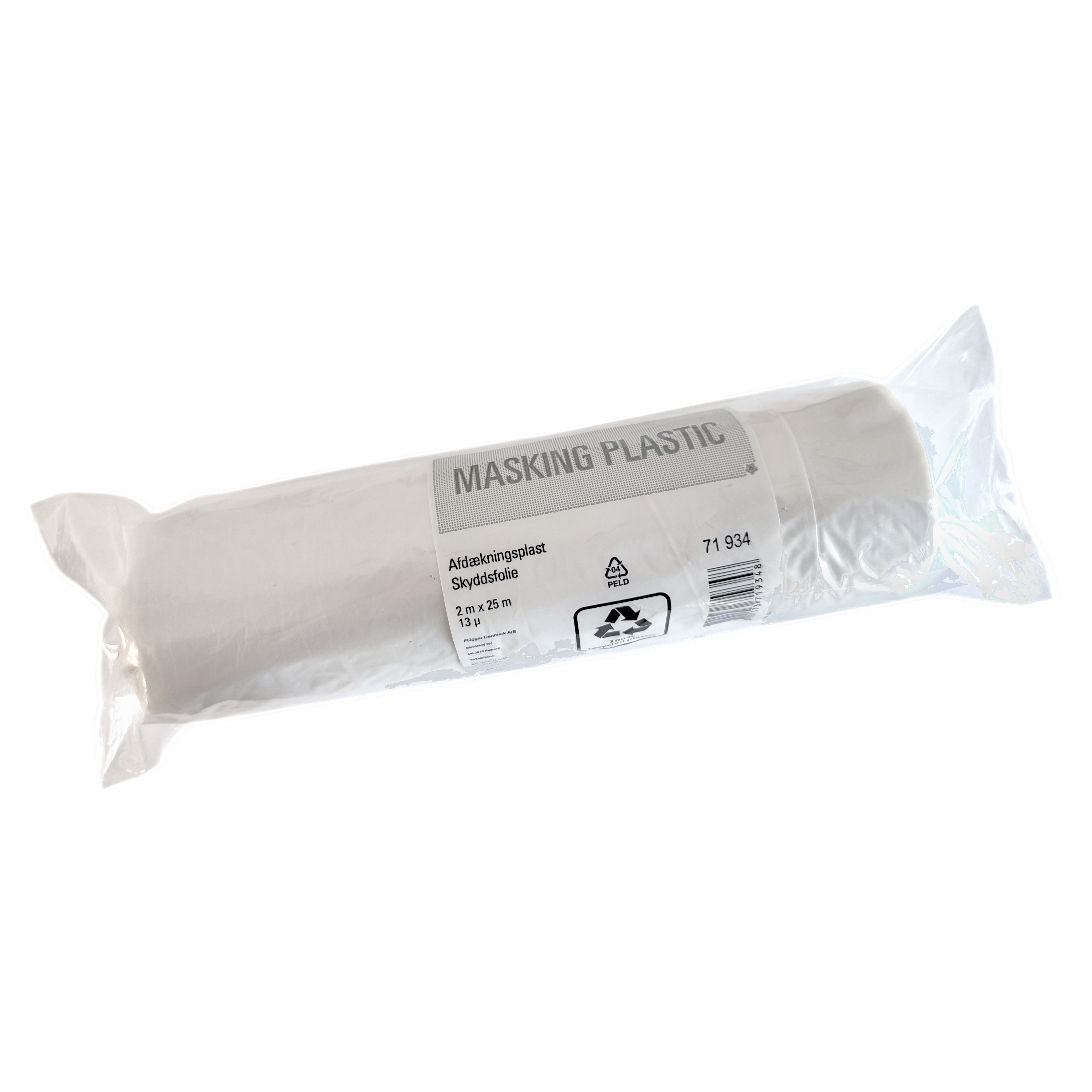 Täckfolie 13 µ 200 cm x 25 m Återvunnet plast