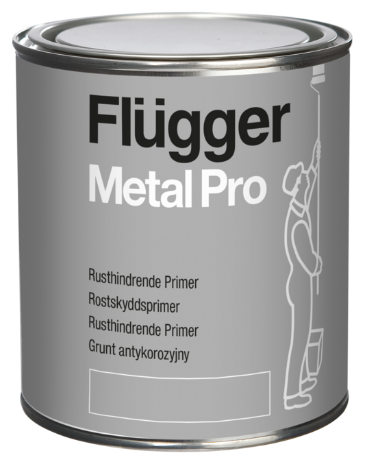 Flügger Metal Pro Rostskyddsprimer Vit_0,75 L