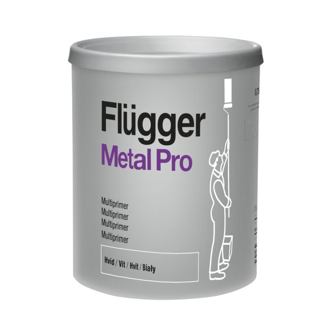 Flügger Metal Pro Multiprimer Vit_0,75 L