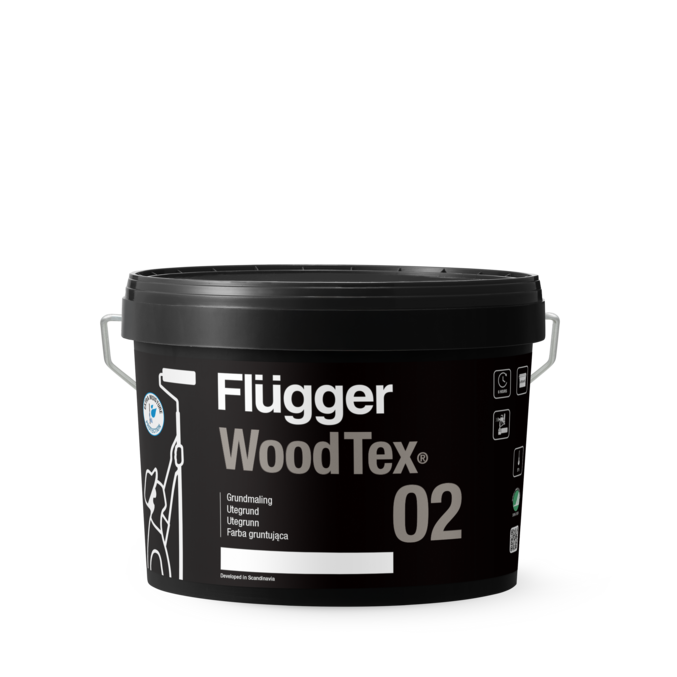 Flügger 02 Wood Tex Röd_3 L