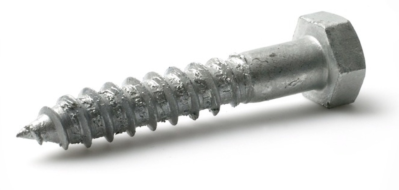 Träskruv fransk t6s fzv 4.6 Din 571 6-kant 12x100/60mm