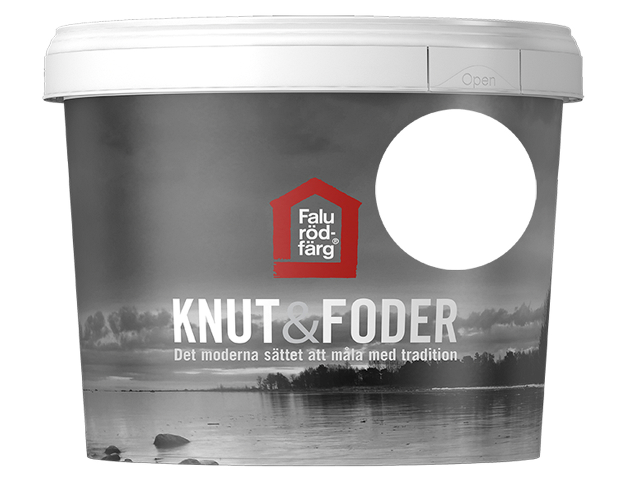 Falu rödfärg knut&foder vit 1l