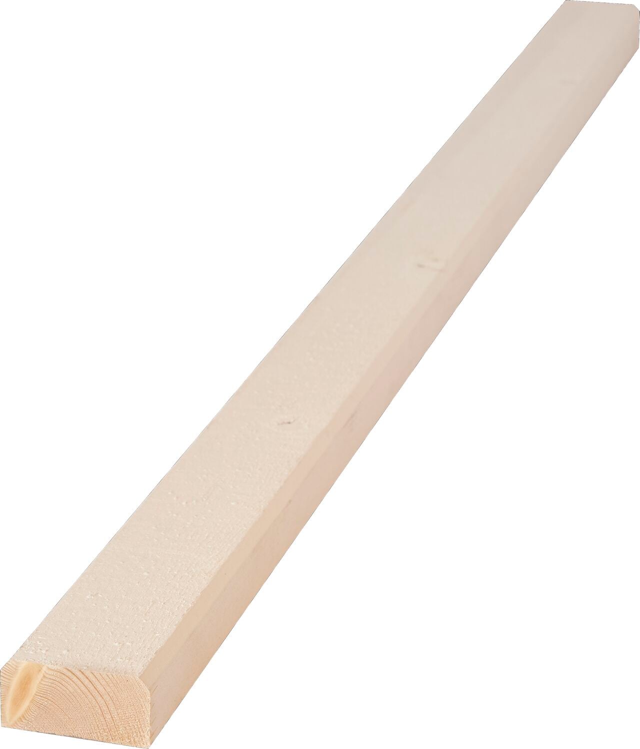 Lockläkt g4-2 cmp-g/m gran vit 22x45 4,8m