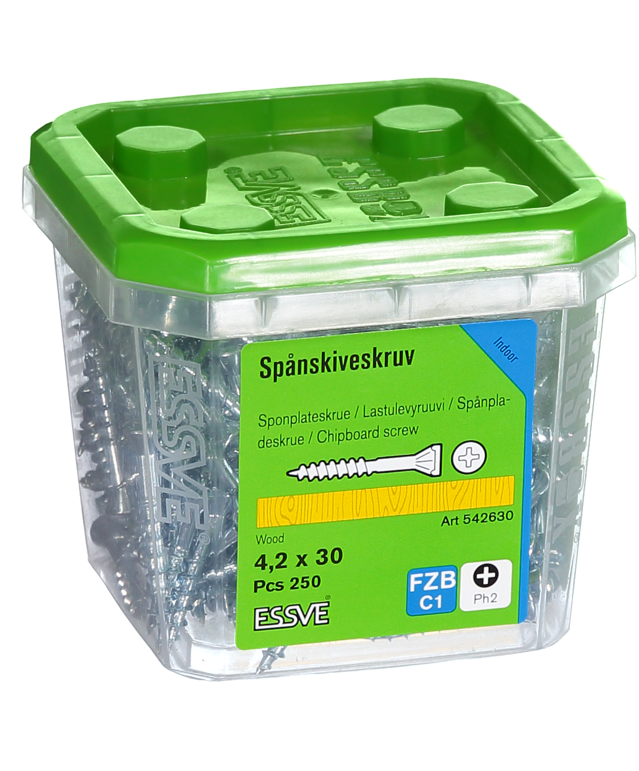 Spånskiveskruv ph2 fzb 4,2x30
