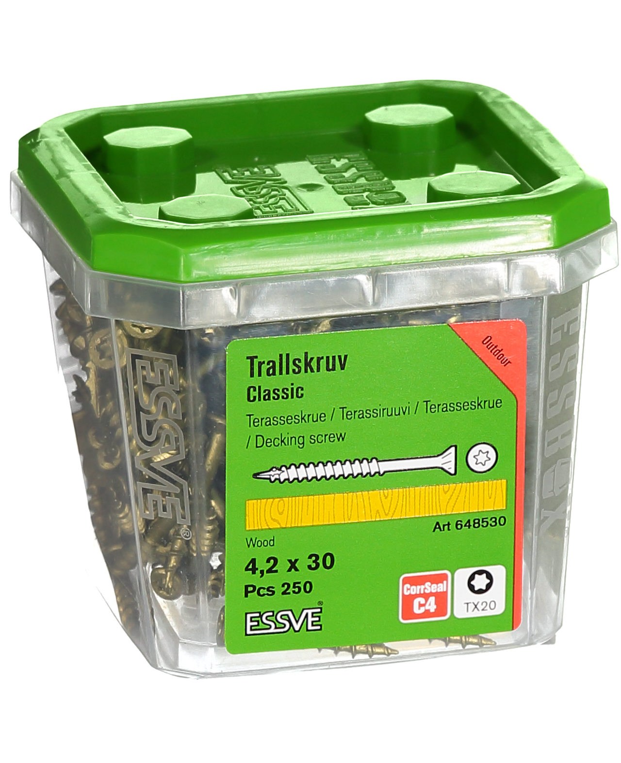 Trallskruv classic corrseal Tx20 4,2x30