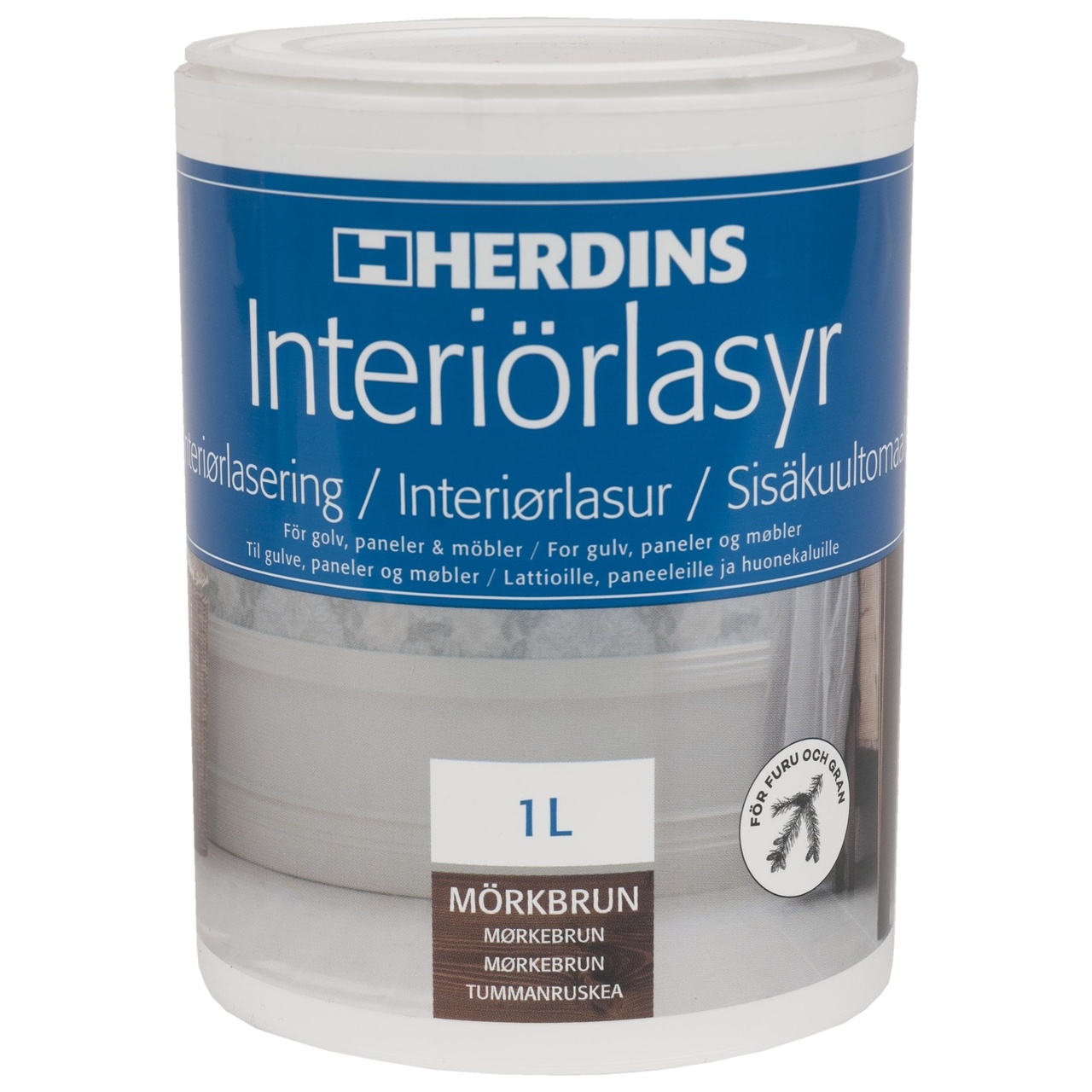 Interiörlasyr Aqua 325 Mörkbrun 1L