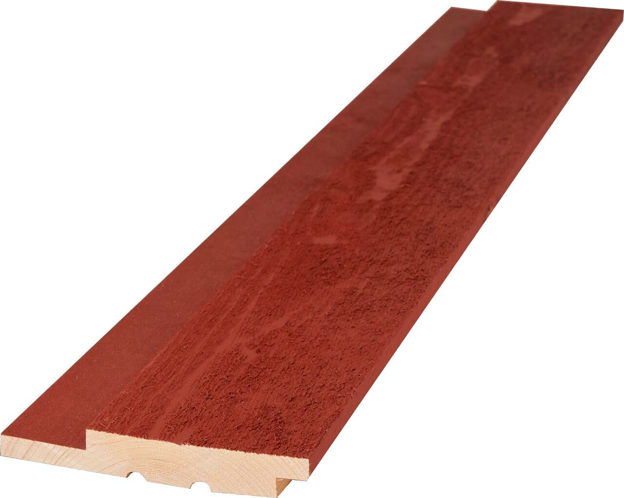 Panel stenvalls röd mellanstr Gran 22x145x5100mm
