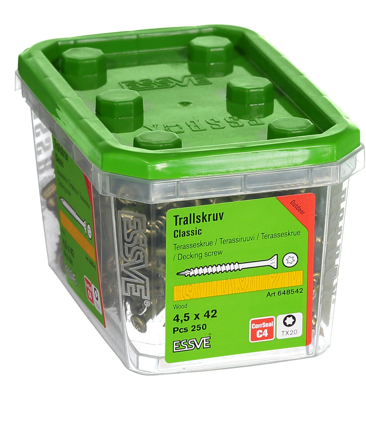 Trallskruv classic corrseal Tx20 4,5x42