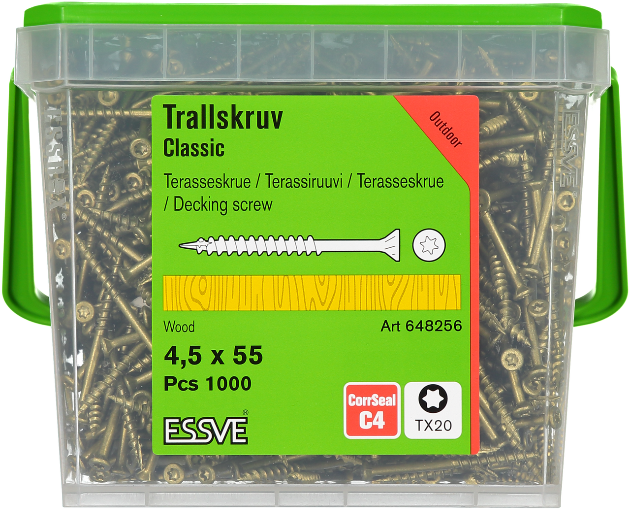 Trallskruv classic corrseal Tx20 4,5x55