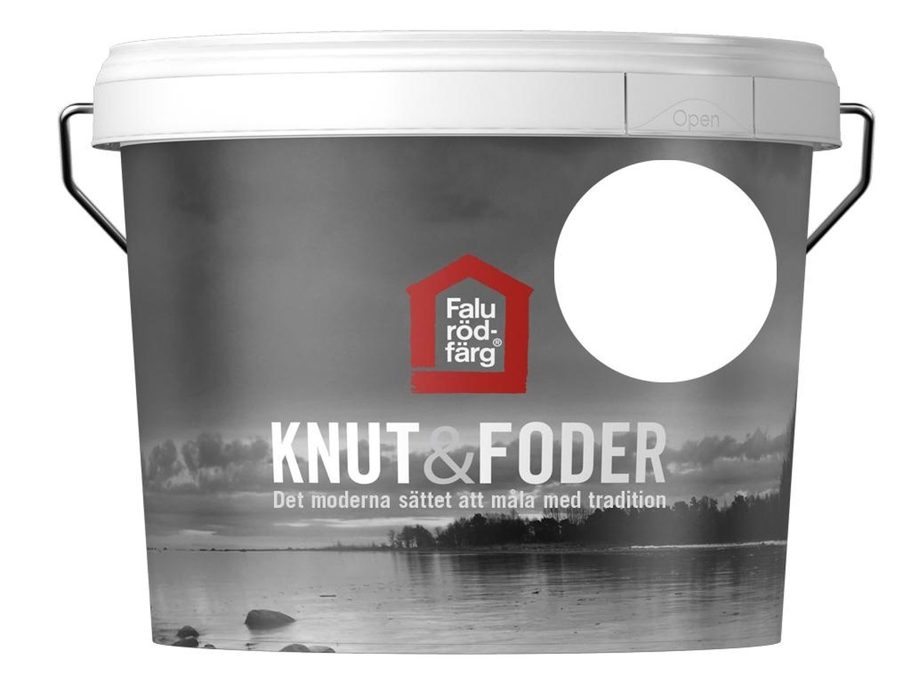 Falu rödfärg knut & foder vit 3l