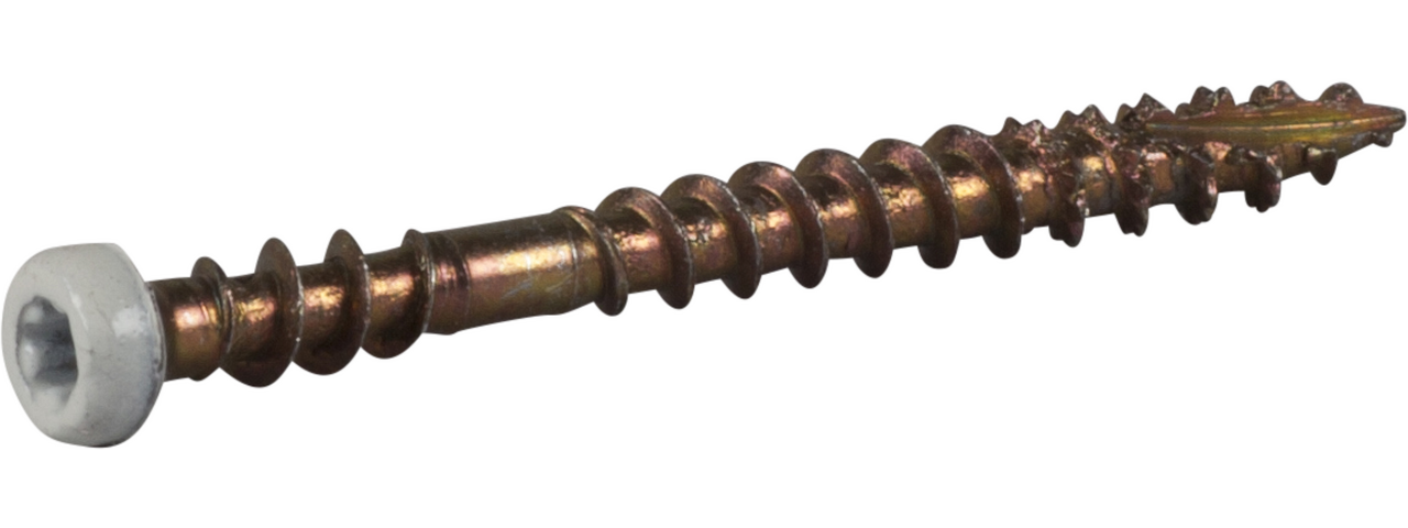 Sockelskruv tx10 vitlackerad 3,9x42