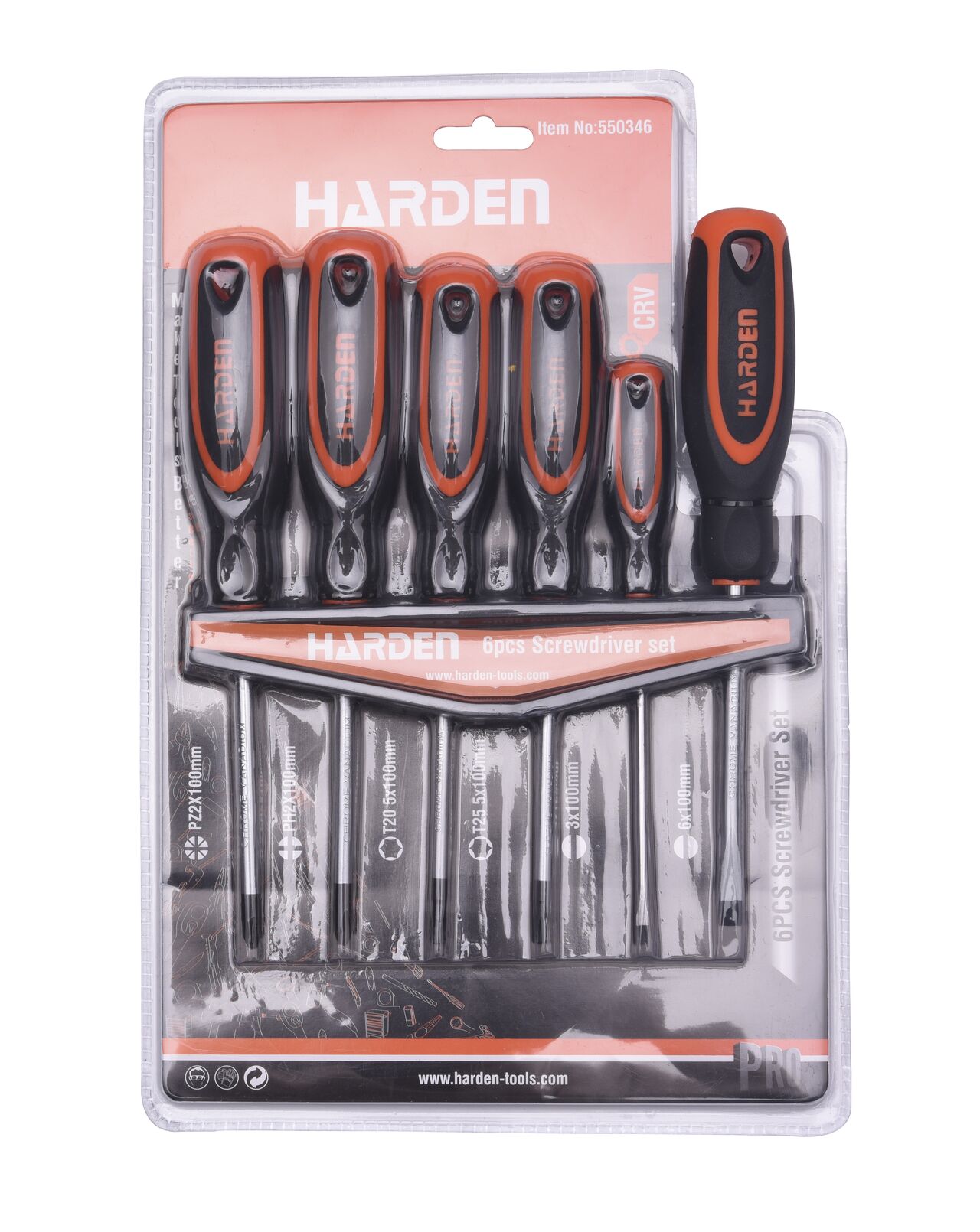 Skruvmejselsats harden 6st