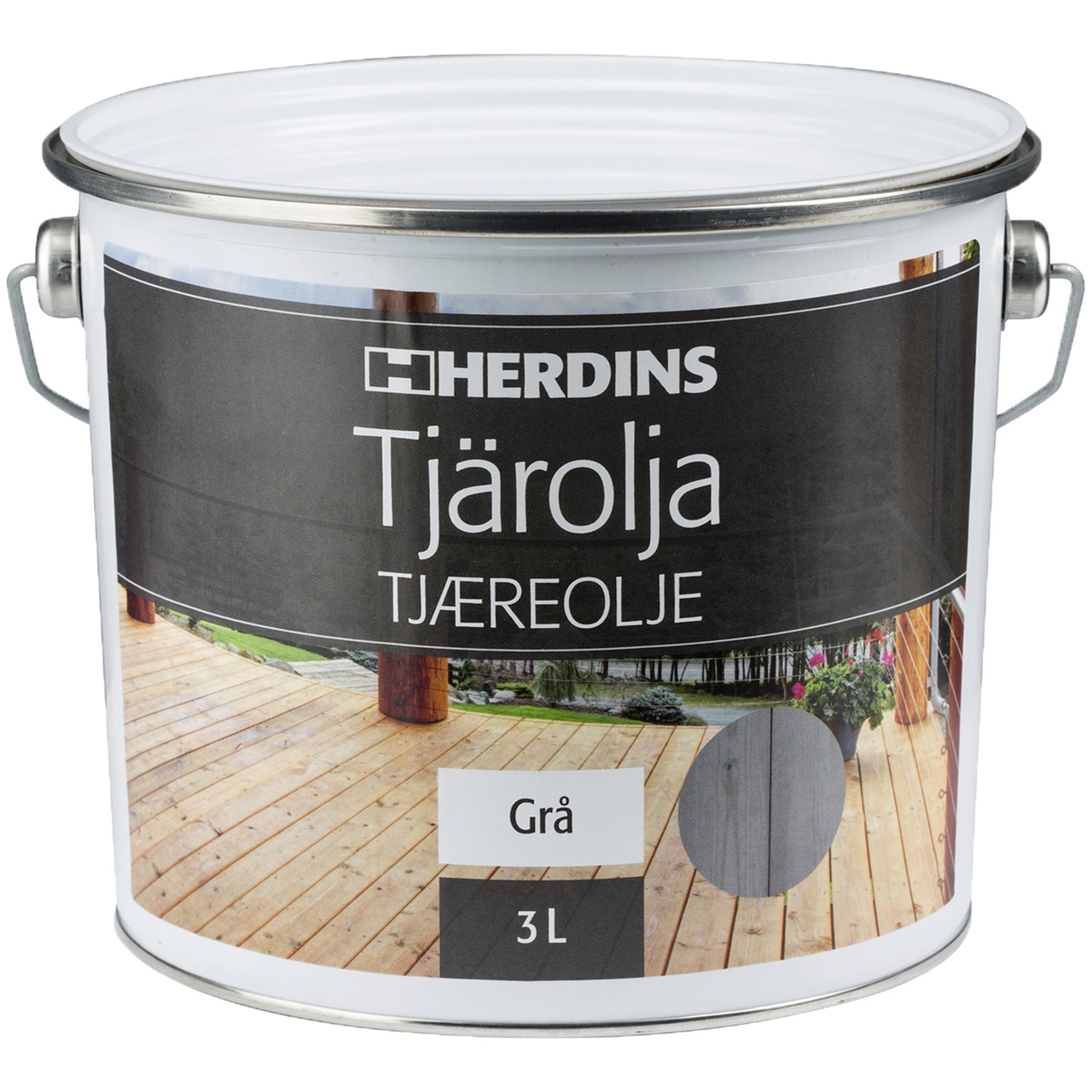 Tjärolja 3L Grå