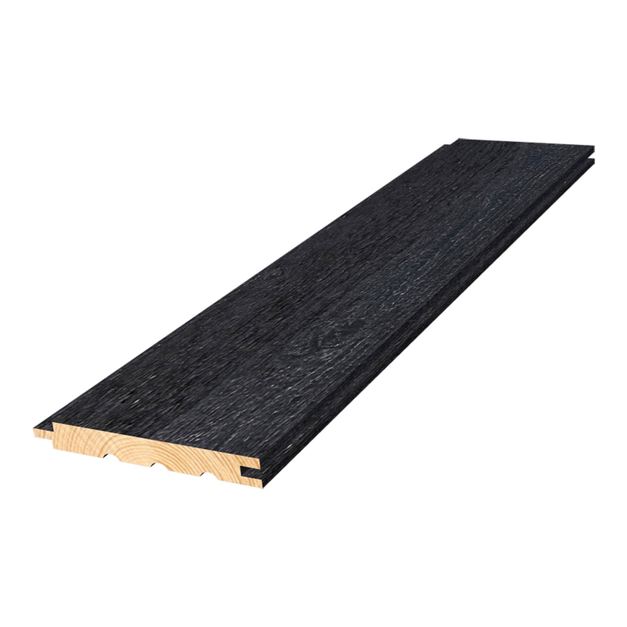 Panel rough titansvart gran 14x120x5100mm
