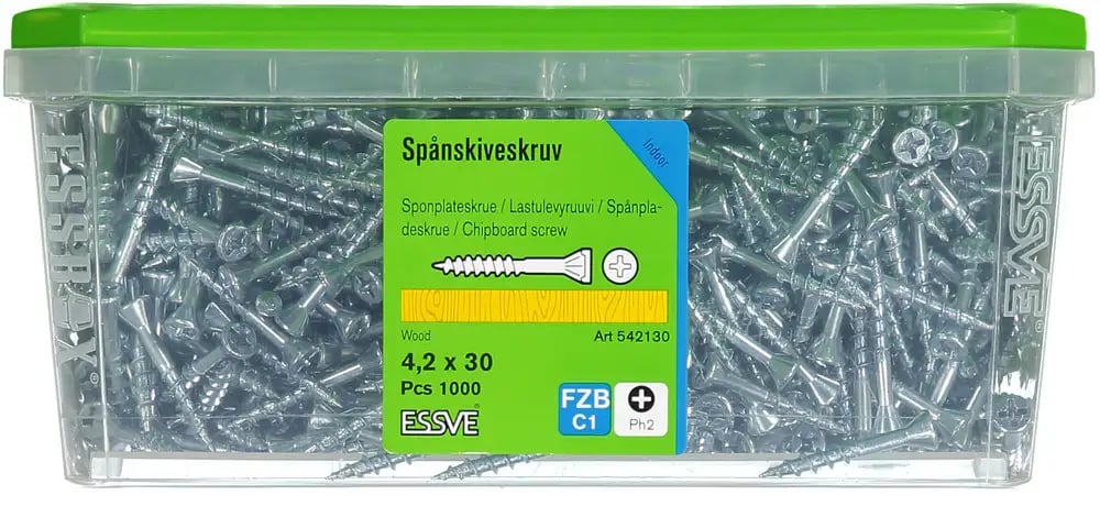 Spånskiveskruv fzb tx20 4,2x30 1000 pcs