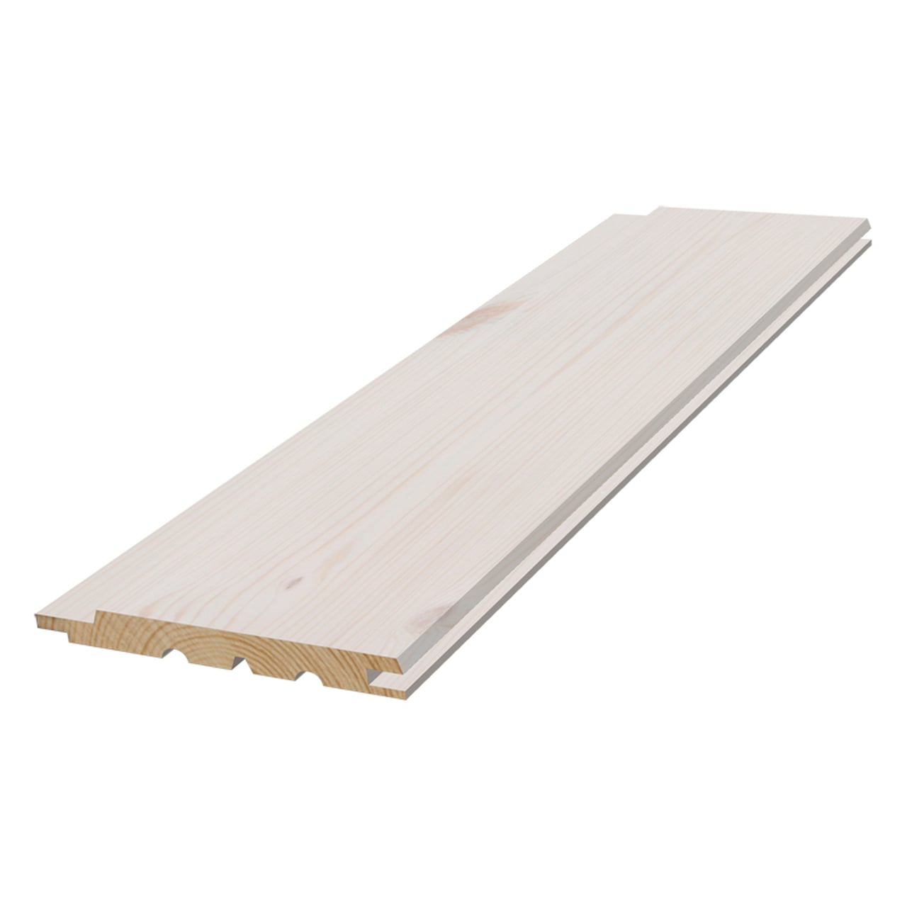 Panel trend klassisk ändsp Vitvax 13x120x4800mm