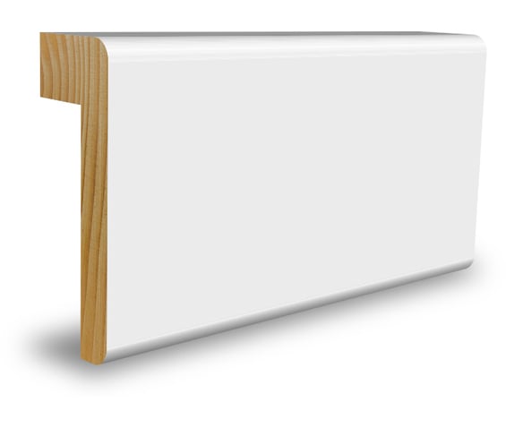 Foder med fals furu vit 15x56x3600mm