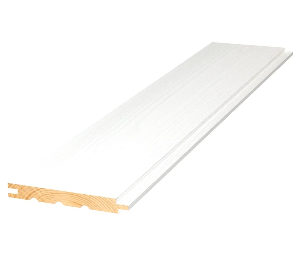 Panel livlig vit s 0500-n furu 13x120x4800mm