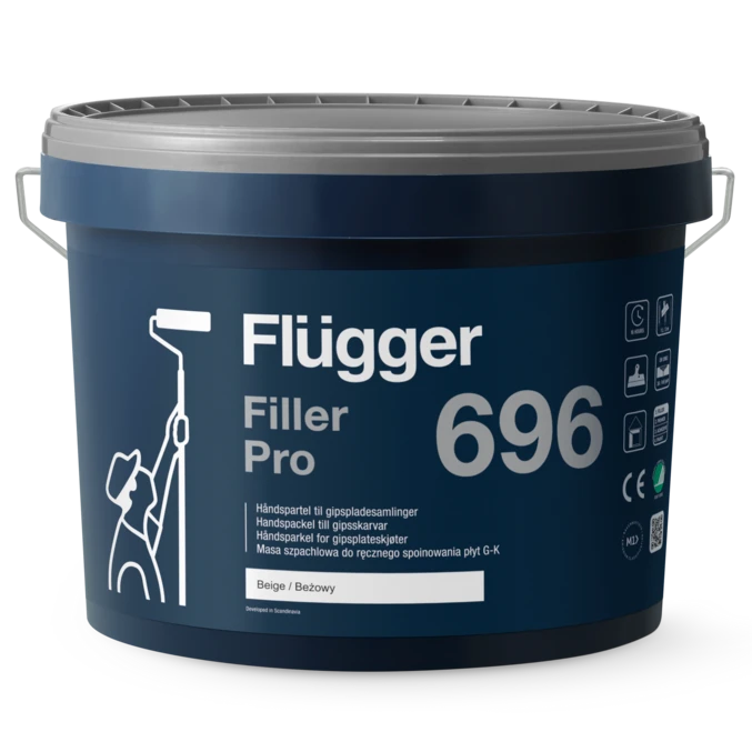 Handspackel till gipsskarvar - Flügger Filler Pro 696