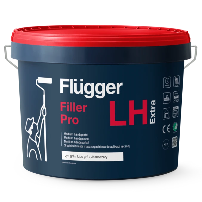 Medium Extra Spackelmassa - Svanenmärkt - Flügger Filler Pro LH Extra