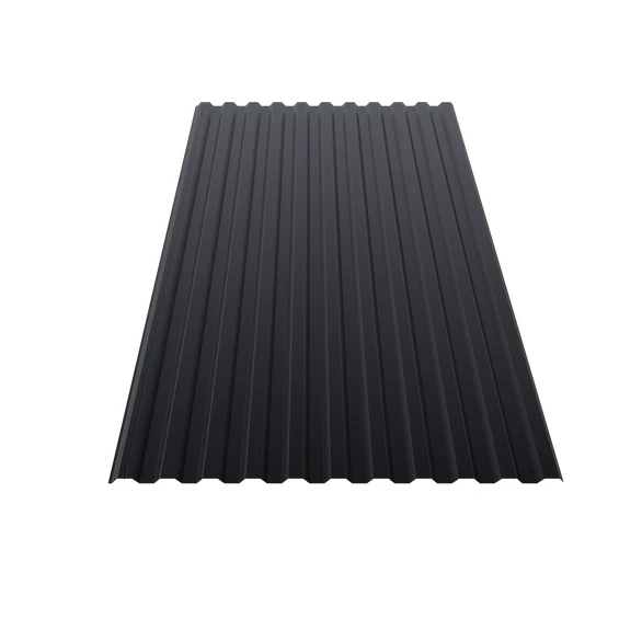 Tak&väggplåt llp20 svart 015 Pe 1000x2000x0,5mm