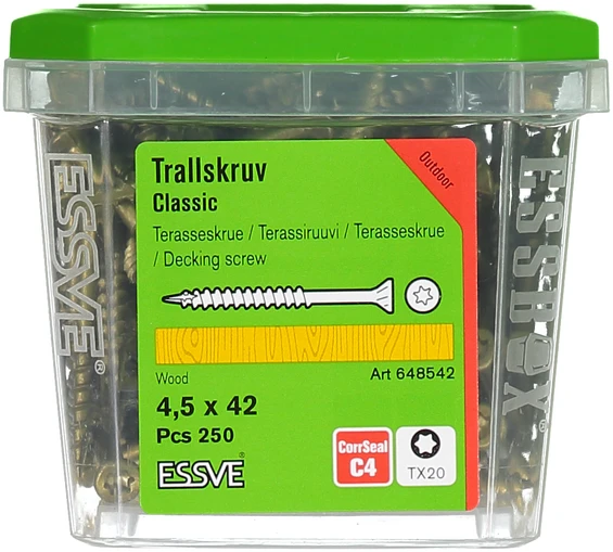 Trallskruv classic corrseal Tx20 4,5x42