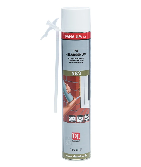 Fogskum pu helår 582 750ml
