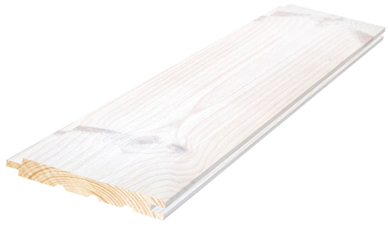 Panel sjöbod snö furu Ändsp 13x120x4500 8st
