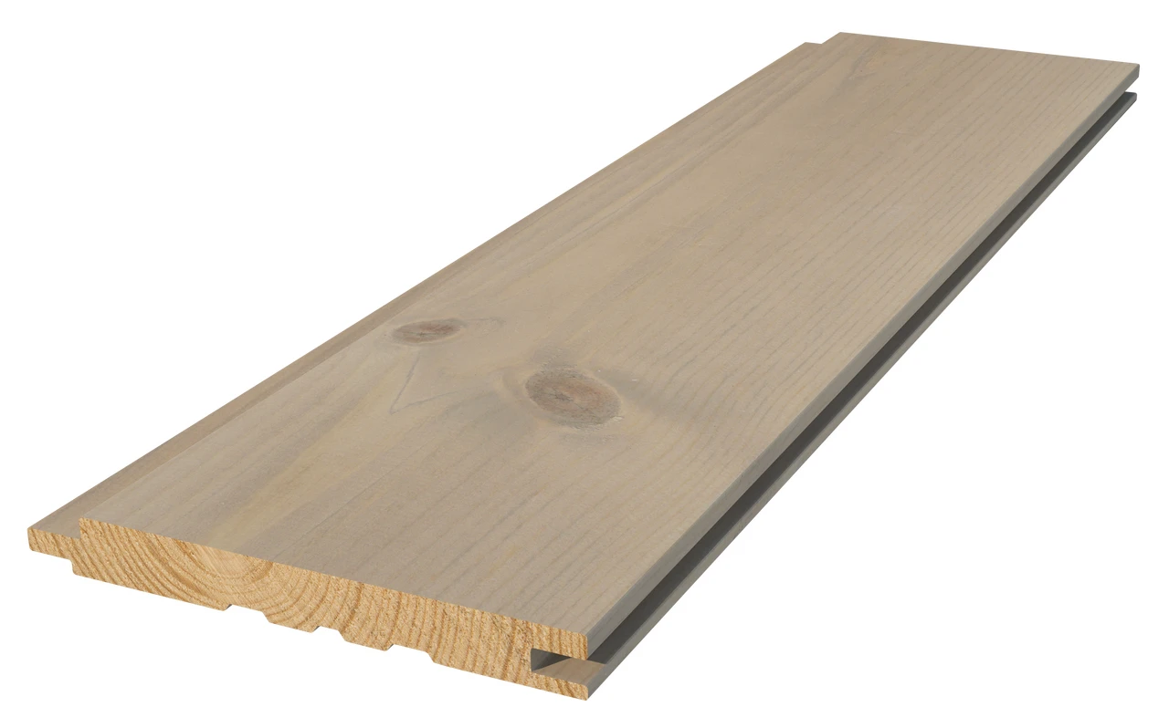 Panel stilla sandbeige betsad Furu 13x120x3900mm 8st