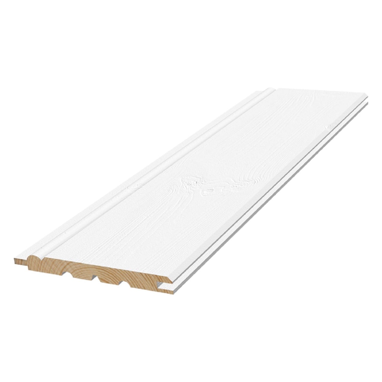 Panel trend pärlspont vit 0502 Målad änds 13x120x4800 8st/bnt