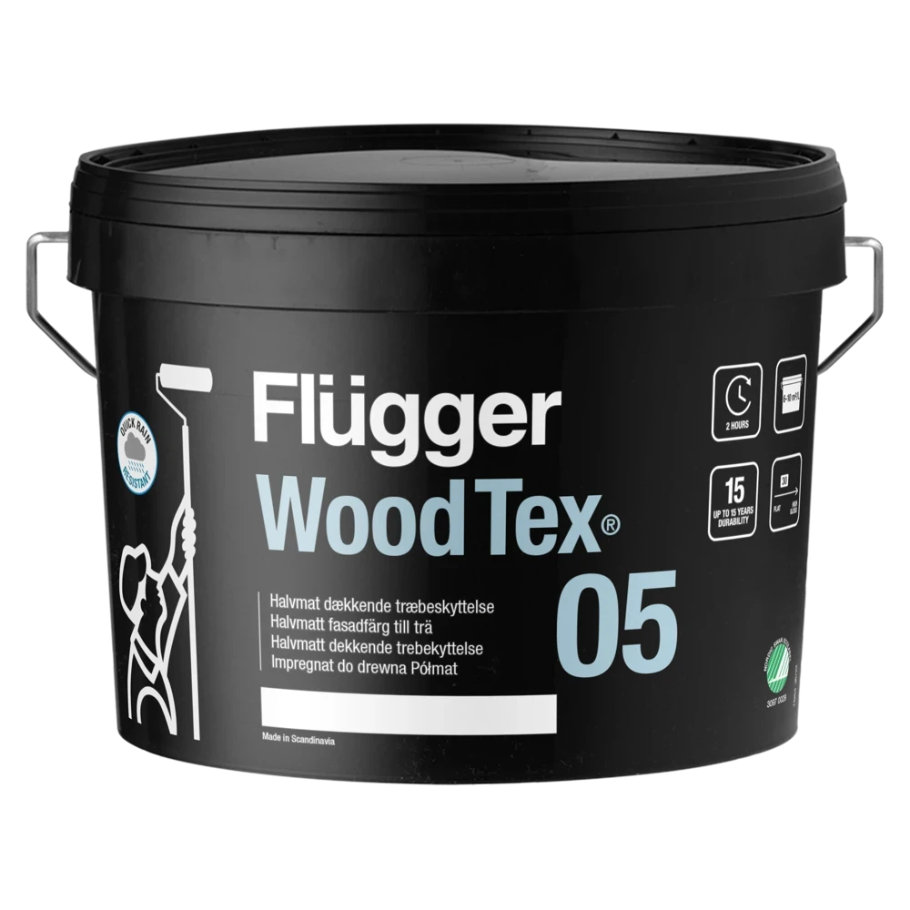 Flügger 05 Wood Tex Flügger White / Base 1_2,8 L